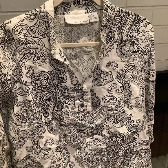 #335 Gorgeous Lucy&Laurel 100% Linen Tunic Size 1X - Picture 5 of 7